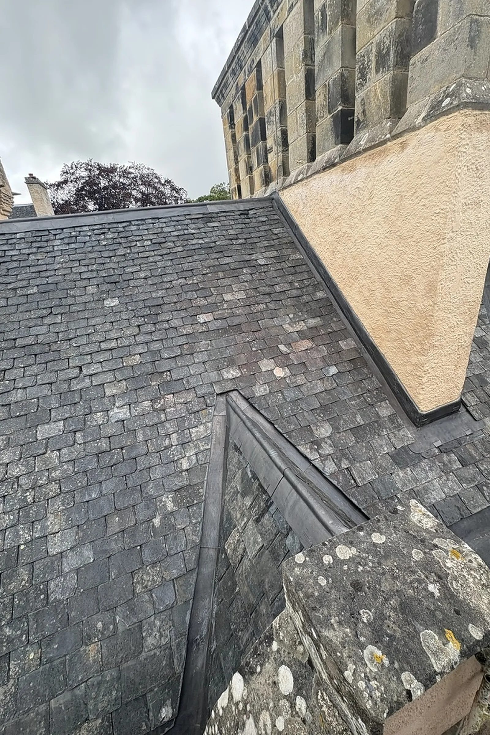 Brodie Castle Roof Repairs, Brodie, Forres, Moray — photograph 1