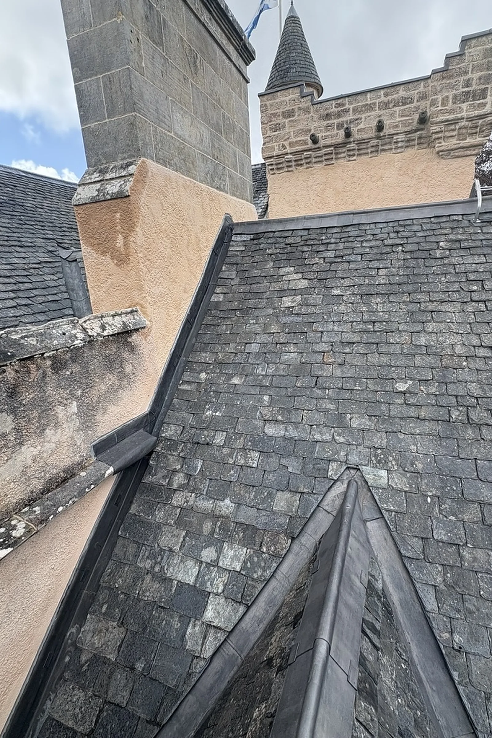 Brodie Castle Roof Repairs, Brodie, Forres, Moray — photograph 2