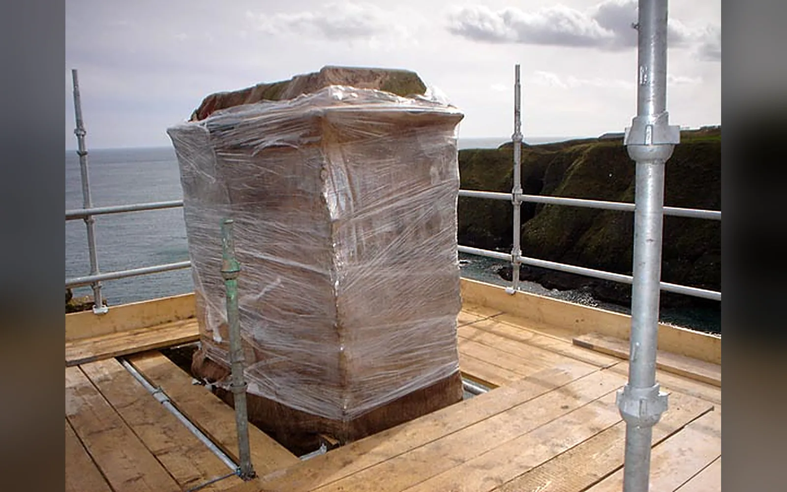 Dunnottar Castle before restoration