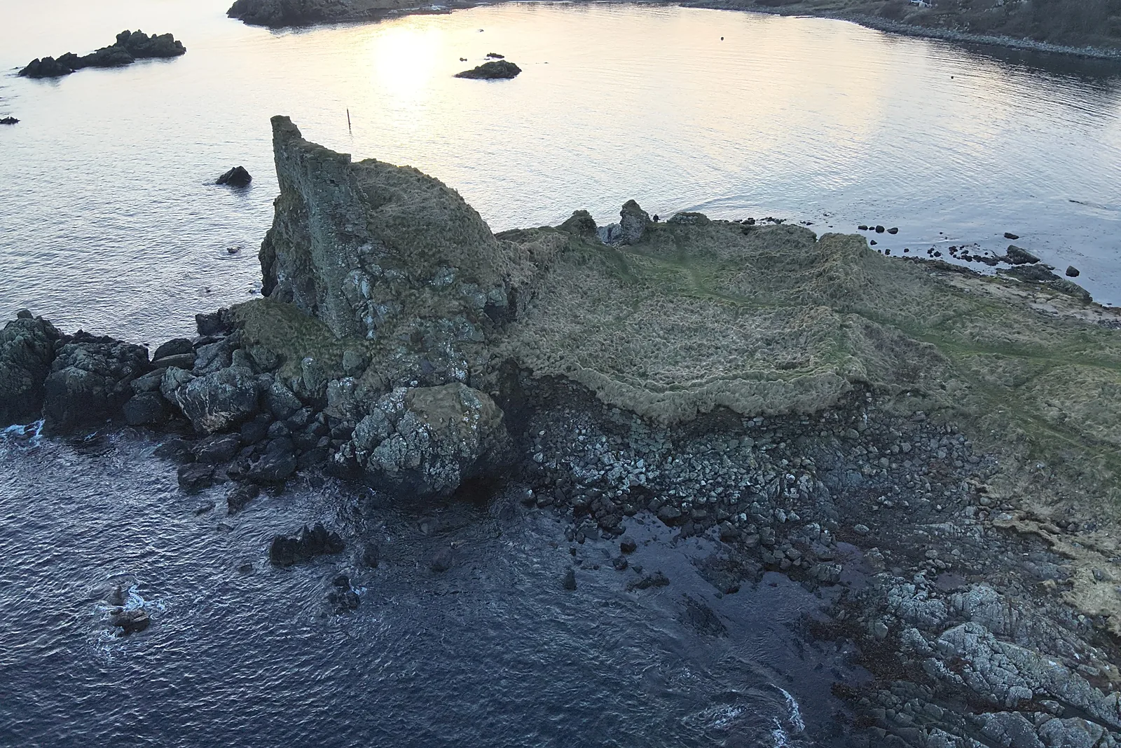 Dunyvaig Castle Phase 1 Conservation, Lagavulin Bay, Isle of Islay — photograph 1
