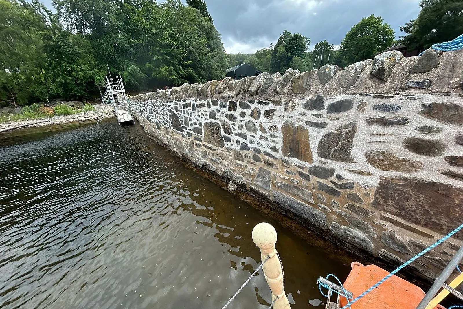 Firbush Harbour Wall Repairs, Firbush Outdoor Centre, Loch Tay, Perthshire — photograph 2