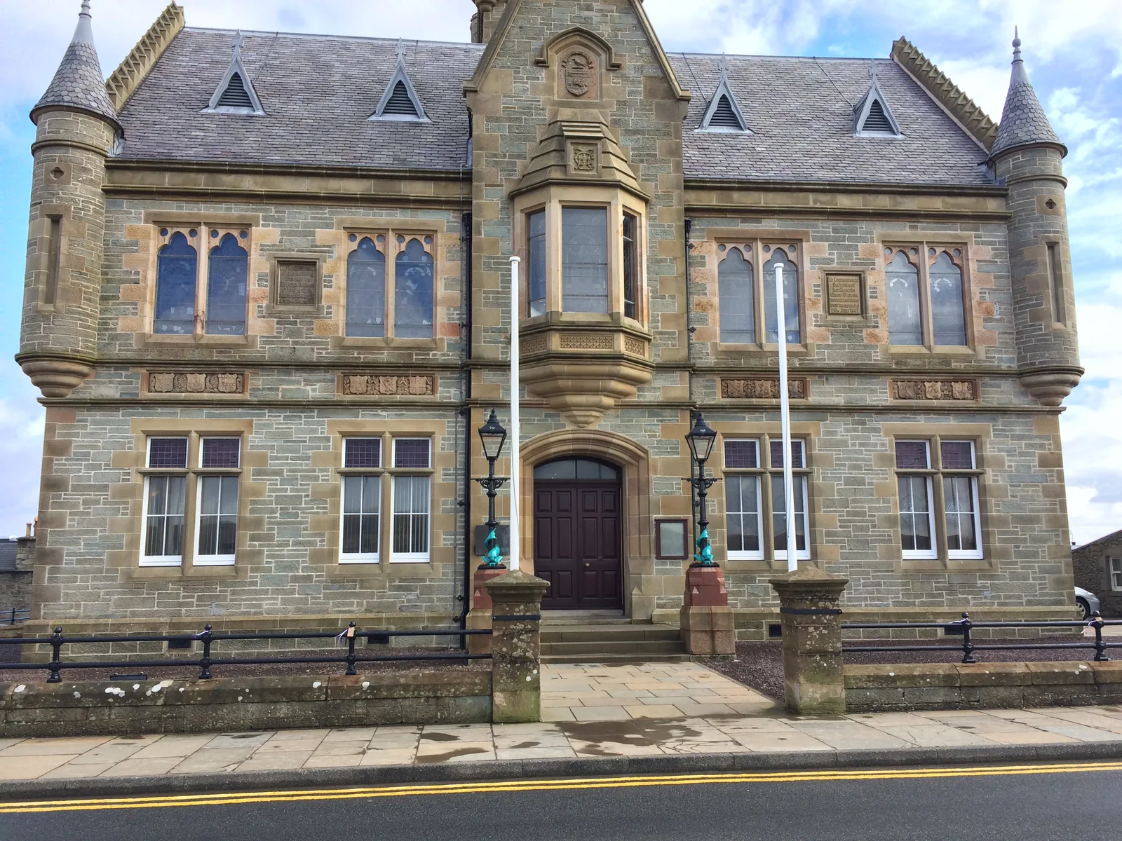 Lerwick Town Hall: the Shetland civic landmark after its full roof replacement in slate and lead